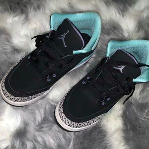 Retro 3s Cement Black and Teal Jordan’s